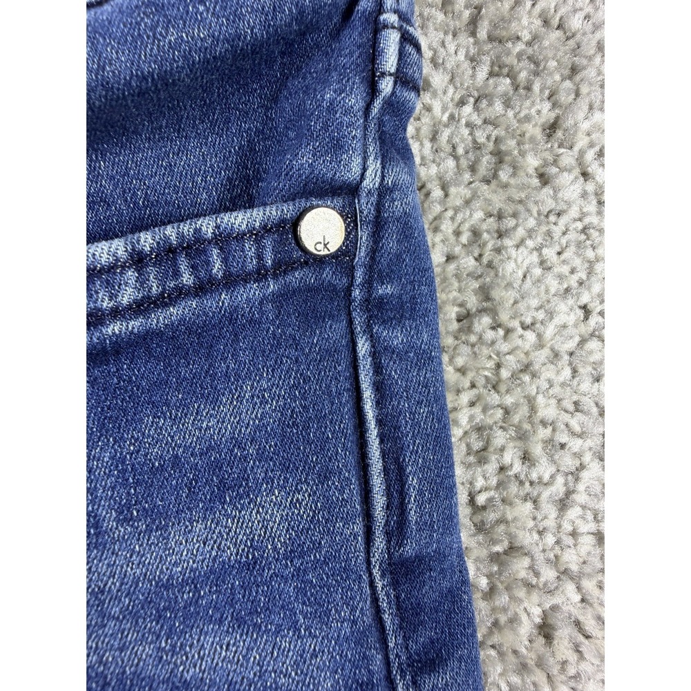 Calvin Klein Jeans Women's Slim Boyfriend Denim Blue Jeans Size 2 Stretch W14.5" - Picture 4 of 10